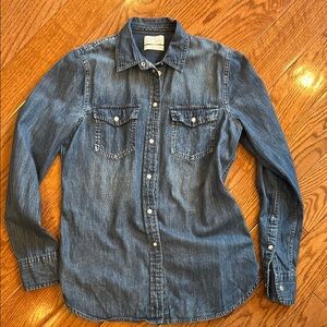 Denim Button-Up Shirt J Crew